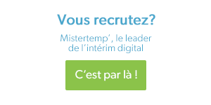 Bannière recrutement en intérim de Mistertemp'